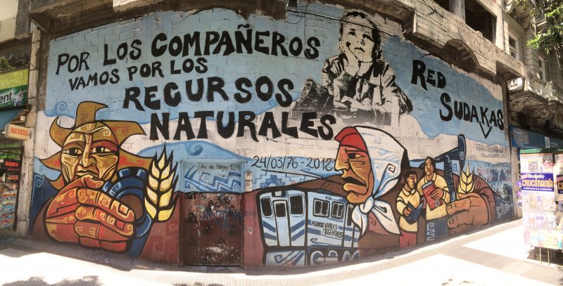Murales nel centro di Buenos Aires