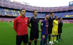 Barcellona-Las Palmas di ieri si è giocata "a porte chiuse" (immagine via Twitter)