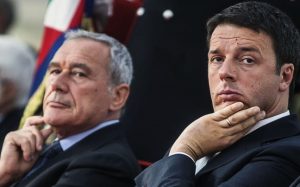Il presidente del Senato, Pietro Grasso, e il segretario del PD, Matteo Renzi. Il presidente del Senato, Pietro Grasso, e il segretario del PD, Matteo Renzi.