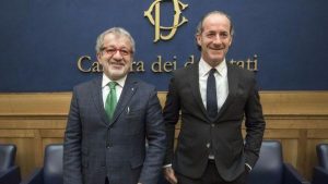 I governatori della Lombardia, Roberto Maroni, e del Veneto, Luca Zaia (fonte immagine: TgCom24)
