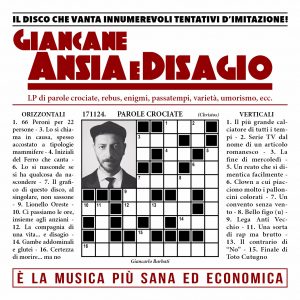 "Ansia e Disagio", nuovo album di Giancane
