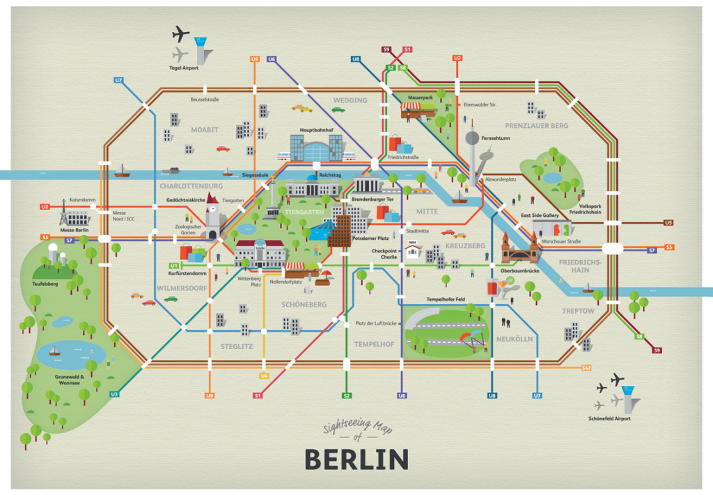 Una mappa di Berlino