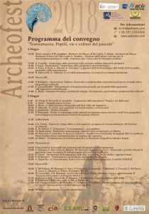 Prograamma convegno Archeofest 2018