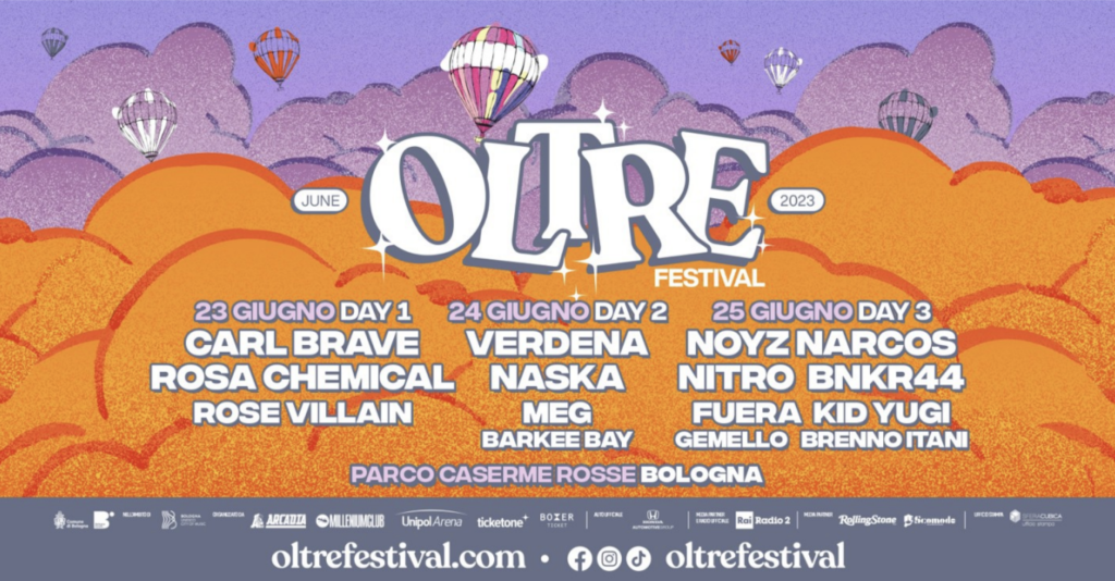 OLTRE Festival 2023, Line Up Comunicato
